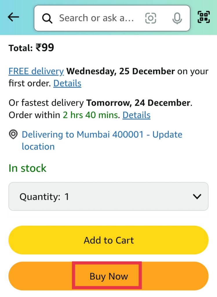 Amazon par order kaise kare