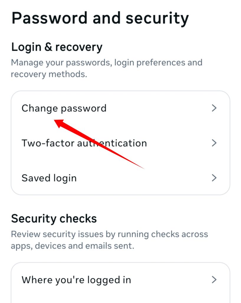 Facebook ka password kaise change kare